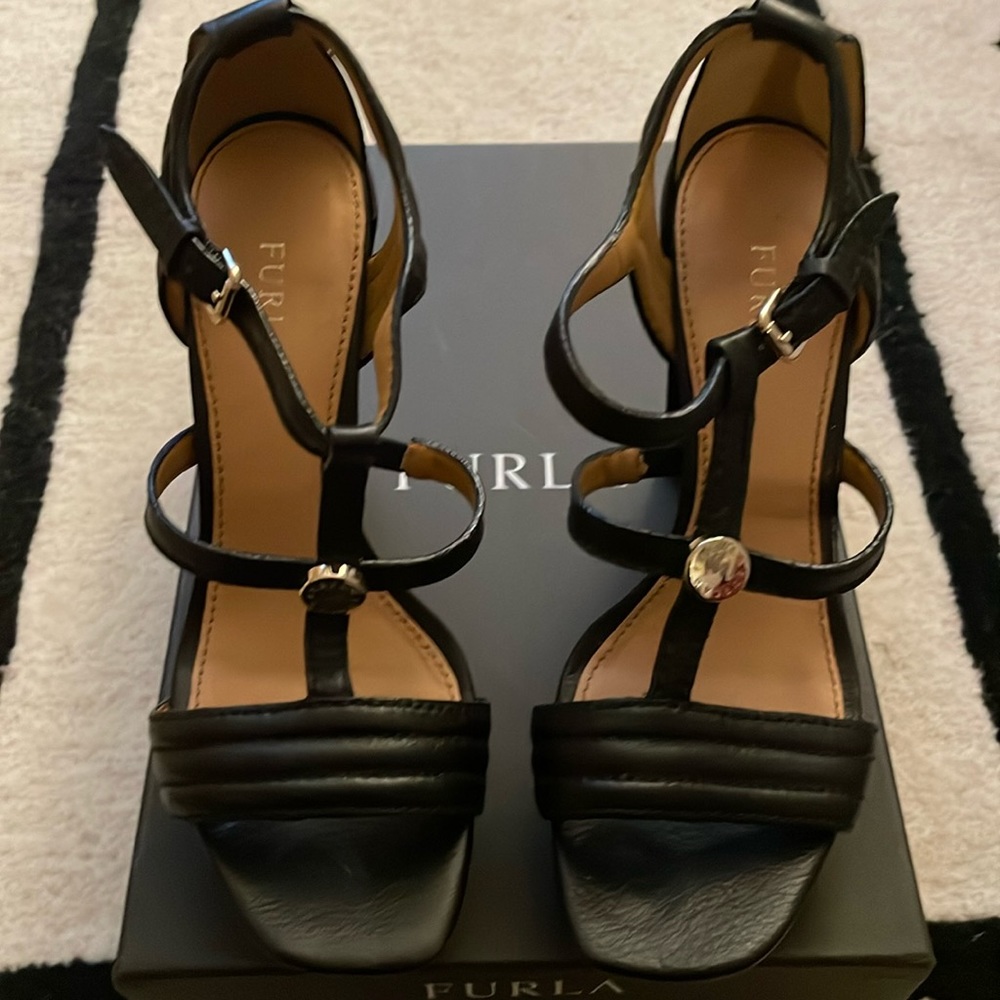 Furla platform high heel sandals size 36